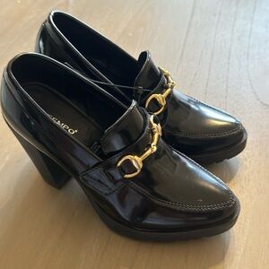Women’s Black Platform Loafers